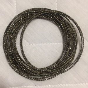 ⚡️3 for $12 sale Black/gold bangles